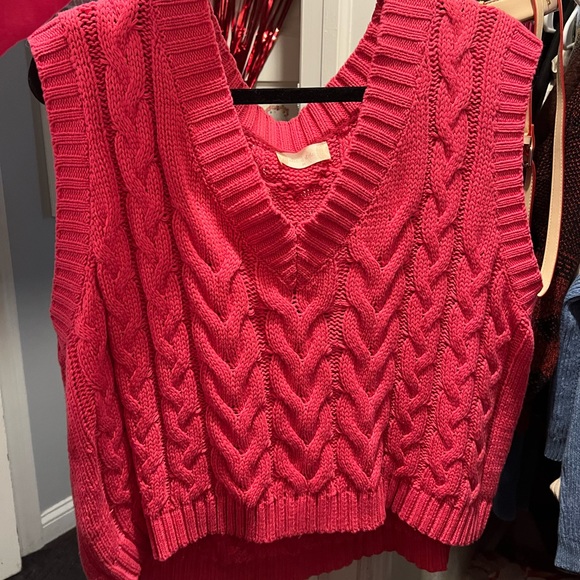 altard state pink sweater vest - Picture 3 of 4